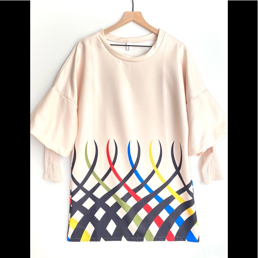 OrderPlus Long sleeve‎ midi dress, Size XL, NWT